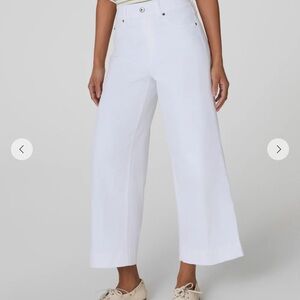 NWT Spanx White Wide-Leg jeans medium